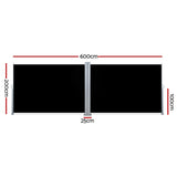 NNEDSZ Side Awning Outdoor Blinds Sun Shade Retractable Screen 2X6M BK