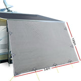 NNEDSZ 3.4M Privacy Screens 1.95m Roll Out Awning End Wall Side Sun Shade