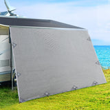 NNEDSZ Caravan Privacy Screens 1.95m Roll Out Awning End Wall Side Sun Shade