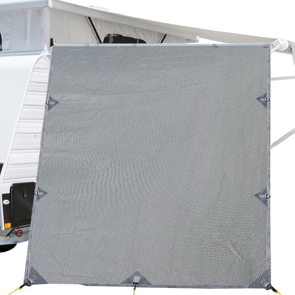 NNEDSZ Top Caravan Privacy Screen 2.1 x 1.8M Sun Shade End Wall Roll Out Awning