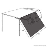 NNEDPE Wallaroo 2m x 1.4m Car Awning Extension - Sand