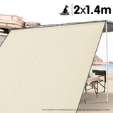 NNEDPE Wallaroo 2m x 1.4m Car Awning Extension - Sand