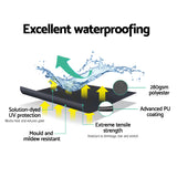 NNEDSZ of 2 Instahut Fixed Pivot Arm Window Awning Patio Outdoor Blinds 2.1X2.1M