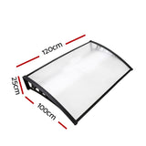 NNEDSZ 1X1.2M Window Door Awning Canopy Rain Cover Sun Shield