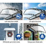 NNEDSZ 1X1.2M Window Door Awning Canopy Rain Cover Sun Shield