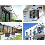 NNEDSZ 1X2.4M Window Door Awning Canopy Rain Cover Sun Shield