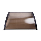 NNEDSZ Window Door Awning Door Canopy Patio UV Sun Shield BROWN 1mx2m DIY