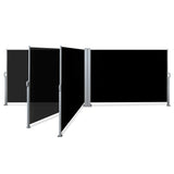 NNEDSZ 2X6M Retractable Side Awning Garden Patio Shade Screen Panel Black