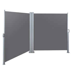 NNEDSZ 2X6M Retractable Side Awning Garden Patio Shade Screen Panel Grey