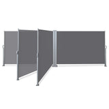 NNEDSZ 2X6M Retractable Side Awning Garden Patio Shade Screen Panel Grey