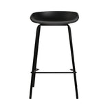 NNEDSZ Set of 4 Metal Bar Stools - Black
