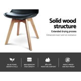 NNEDSZ Set of 4 Padded Dining Chair - Black