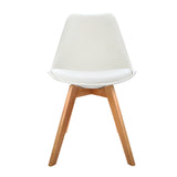 NNEDSZ Set of 2 Padded Dining Chair - White