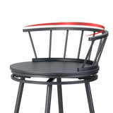 NNEDSZ Bar Stools Kitchen Stools Wooden Dining Chair Swivel Metal Chairs x2
