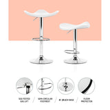 NNEDSZ Set of 4 Swivel Bar Stools - White