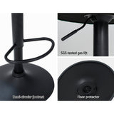 NNEDSZ Set of 2 Bar Stools Kitchen Stool Swivel Chair Gas Lift Velvet Chairs Green Nessah