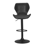 NNEDSZ Set of 2 Bar Stools Kitchen Stool Chairs Metal Barstool Swivel Black Frawley
