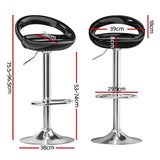 NNEDSZ Bar Stools Kitchen Stool Dining Counter Chairs Gas Lift Swivel x2