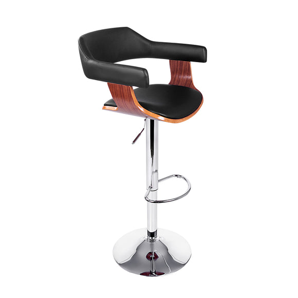 NNEDSZ Wooden Bar Stool - Black and Wood