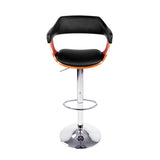 NNEDSZ Wooden Bar Stool - Black and Wood