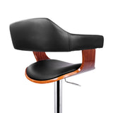 NNEDSZ Wooden Bar Stool - Black and Wood