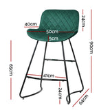 NNEDSZ Bar Stools Kitchen Stool Chairs Chair Velvet Barstool Barstools Green