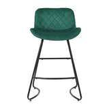 NNEDSZ Bar Stools Kitchen Stool Chairs Chair Velvet Barstool Barstools Green