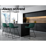 NNEDSZ Bar Stools Kitchen Stool Chairs Chair Velvet Barstool Barstools Green