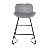 NNEDSZ Bar Stools Kitchen Stool Chairs Chair Velvet Barstool Barstools Grey