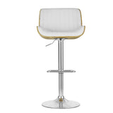 NNEDSZ Bar Stools Kitchen Stool Chairs Metal Barstool Dining Chair Swivel White