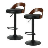 NNEDSZ Bar Stools Kitchen Gas Lift Wooden Stool Metal Barstools Black Swivel