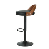 NNEDSZ Bar Stools Kitchen Gas Lift Wooden Stool Metal Barstools Black Swivel