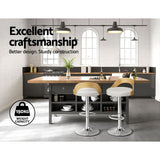 NNEDSZ Bar Stools Kitchen Gas Lift Wooden Stool Metal Barstools White Swivel