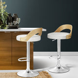 NNEDSZ Bar Stools Kitchen Gas Lift Wooden Stool Metal Barstools White Swivel