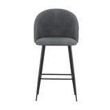 NNEDSZ Bar Stools Kitchen Dining Chair Stool Chairs Sherpa Boucle Charcoal