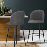 NNEDSZ Bar Stools Kitchen Dining Chair Stool Chairs Sherpa Boucle Charcoal