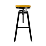 NNEDSZ 2x Vintage Bar Stools Kitchen Stool Industrial Barstools Metal Swivel