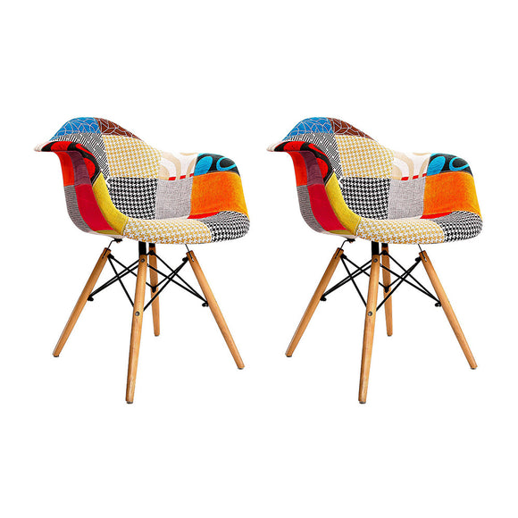 NNEDSZ Set of 2 Fabric Dining Chairs
