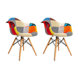 NNEDSZ Set of 2 Fabric Dining Chairs