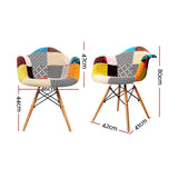 NNEDSZ Set of 2 Fabric Dining Chairs