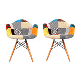 NNEDSZ Set of 2 Fabric Dining Chairs