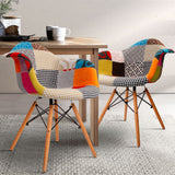 NNEDSZ Set of 2 Fabric Dining Chairs