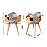 NNEDSZ Set of 2 Fabric Dining Chairs