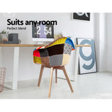 NNEDSZ Set of 2 Fabric Dining Chairs