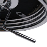 NNEDSZ Set of 2 Backless PU Leather Bar Stools - Black and Chrome