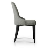 NNEDSZ Set of 2 Fabric Dining Chairs - Grey