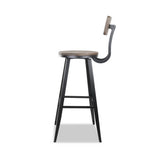 NNEDSZ Industrial Style Swivel Bar Stool 76cm - Black