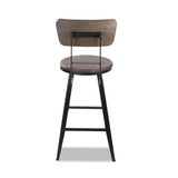 NNEDSZ Industrial Style Swivel Bar Stool 76cm - Black