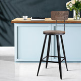NNEDSZ Industrial Style Swivel Bar Stool 76cm - Black