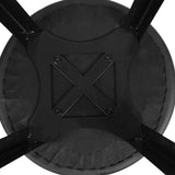 NNEDSZ Set of 4 PU Leather Bar Stools Square Footrest - Black